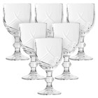 Jogo De Taças De Vidro Transparente Flame 300ml 4930