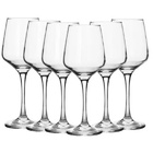 Jogo De Taças De Vinho Água Vidro 6 Peças 440ml