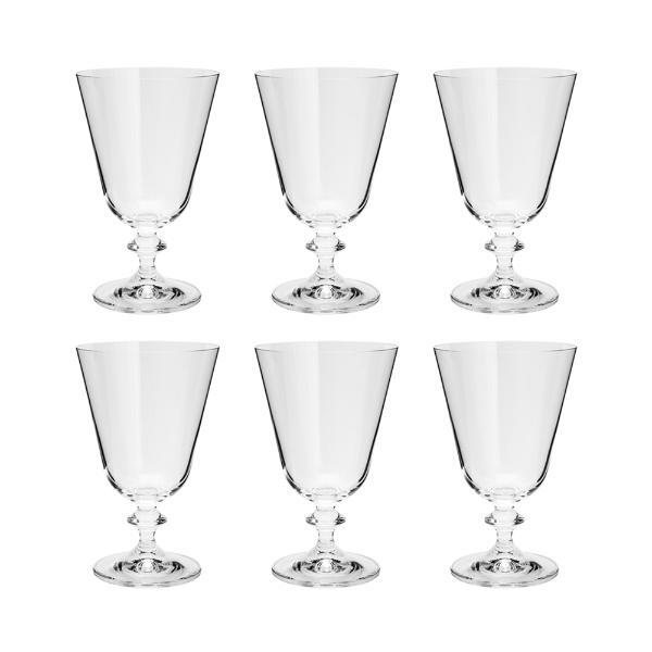 Jogo De Taças De Vinho Em Cristal Bohemia Bella 350ml Incolor