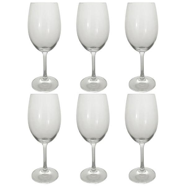 Jogo De Taças De Vinho Em Cristal Bohemia Roberta 250ml 6 Peç