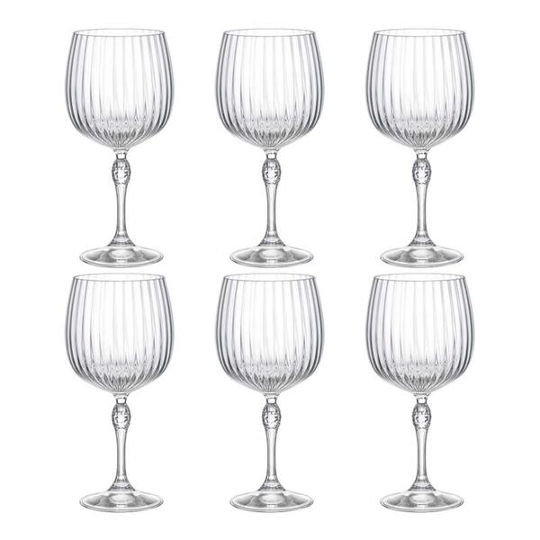 Jogo De Taças Gin Tônica Em Vidro Bormioli Rocco America'20s