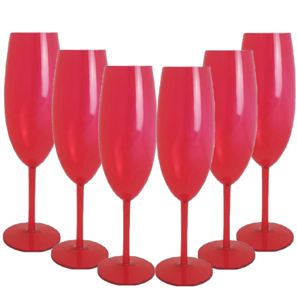 Jogo De Taças Para Champanhe Espumante Champagne Acrílico Fes