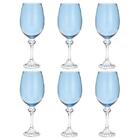 Jogo De Taças Para Vinho Em Cristal Bohemia Elisa 450ml 6 Peç