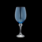 Jogo De Taças Para Vinho Em Cristal Bohemia Elisa 450ml 6 Peç