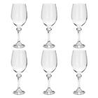 Jogo De Taças Para Vinho Tinto Em Cristal Bohemia Elisa 350ml