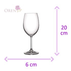 Jogo De Taças Vinho Branco Em Cristal Bohemia Anna 350ml 6 Pe