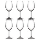 Jogo De Taças Vinho Branco Em Cristal Bohemia Anna 350ml 6 Pe