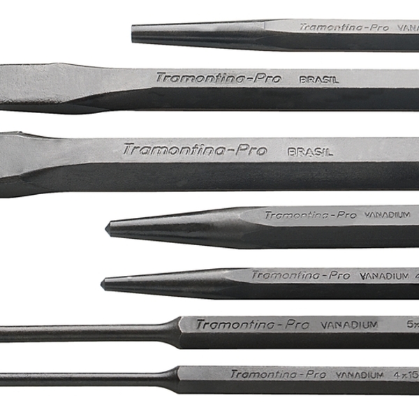 Jogo De Talhadeiras, Puncoes E Saca-pinos 7 Pecas Tramontina