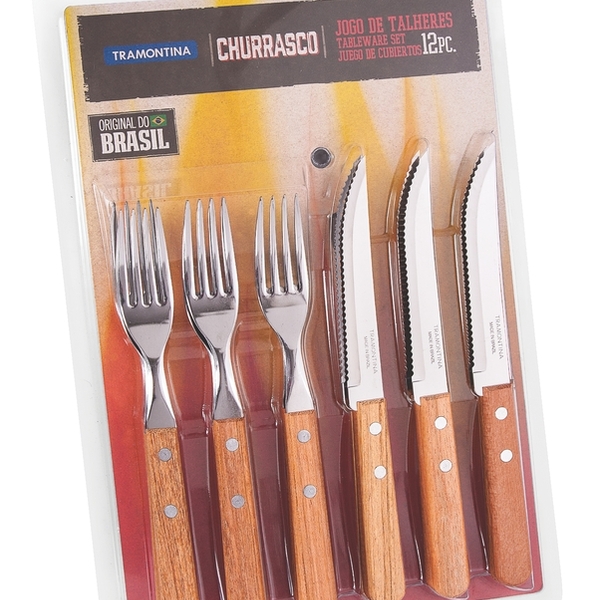 Jogo De Talheres 12 Peças Dynamic Sortidos Com Laminas De Aco