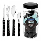 Jogo De Talheres 24 Peças Aço Em Inox Urbano  - Wp Connect