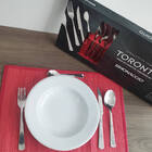 Jogo De Talheres 24 Peças Conjunto De Garfo Faca Colheres Aço