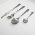 Jogo De Talheres 4 Peças Conjunto Luxo Colher Garfo Faca Jant