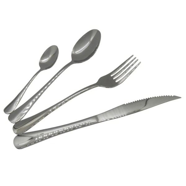 Jogo De Talheres 8 Peças Conjunto Luxo Colher Garfo Faca Jant