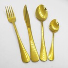 Jogo De Talheres Conjunto 12 Peças Luxo Dourado Jantar Cozinh