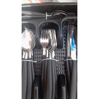 Jogo De Talheres Faqueiro Aço Inox Com Gaveteiro - Preto