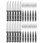 Jogo De Talheres Faqueiro Para Churrasco Jumbo Inox 24 Peças