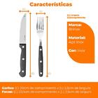 Jogo De Talheres Faqueiro Para Churrasco Jumbo Inox 24 Peças