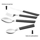 Jogo De Talheres Inox 24 Peças Faqueiro Martinazzo Preto Garf