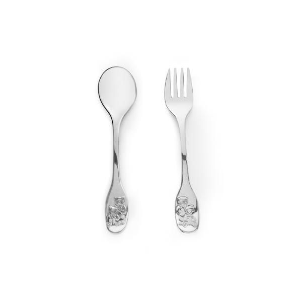 Jogo De Talheres Revestido Em Prata Riva Vercelli 2 Peças