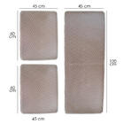 Jogo De Tapete Cozinha 3 Peças Pratik Royale Bege Oasis