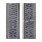 Jogo De Tapetes 100% Algodão Para Cozinha 3 Pç Buriti Marrom