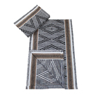 Jogo De Tapetes 100% Algodão Para Cozinha 3 Pç Buriti Marrom