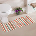 Jogo De Tapetes Para Banheiro 2 Peças Line Colors  Único