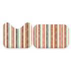 Jogo De Tapetes Para Banheiro 2 Peças Line Colors  Único