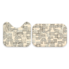 Jogo De Tapetes Para Banheiro 2 Peças Modern Line  Único