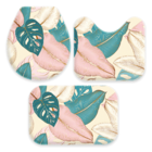 Jogo De Tapetes Para Banheiro Bege Folhagens Único