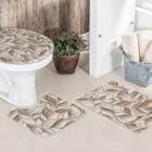 Jogo De Tapetes Para Banheiro Folhas Classic Único