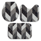 Jogo De Tapetes Para Banheiro Marmoritto Único