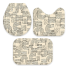 Jogo De Tapetes Para Banheiro Modern Line  Único