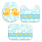 Jogo De Tapetes Para Banheiro Patinhos  Único