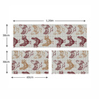 Jogo de Tapetes para Cozinha Animal Bege 1,20x0,38/0,60x0,38/0,60x0,38m