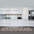 Jogo de Tapetes para Cozinha Animal Cinza 1,20x0,38/0,60x0,38/0,60x0,38m