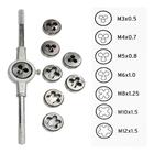 Jogo De Tarracha E Chave Macho Com 8 Pecas Cossinetes Para Ro