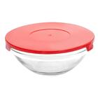 Jogo De Tigelas De Vidro Com Tampa Colorida 10 Peças