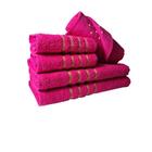 Jogo De Toalha 2 Banho 2 Rosto 1 Piso - 5pçs Coleção Montreal