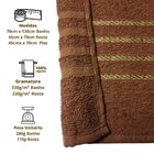 Jogo De Toalha 2 Banho + 2 Rosto Dubai 100% Algodão 70x130cm