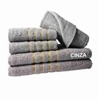 Jogo De Toalha 2 Banho E 2 Rosto Dubai + 1 Tapete Para Banhei