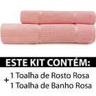 Jogo De Toalha - 2 Peças Banho + Rosto Aveludado Para Bordar