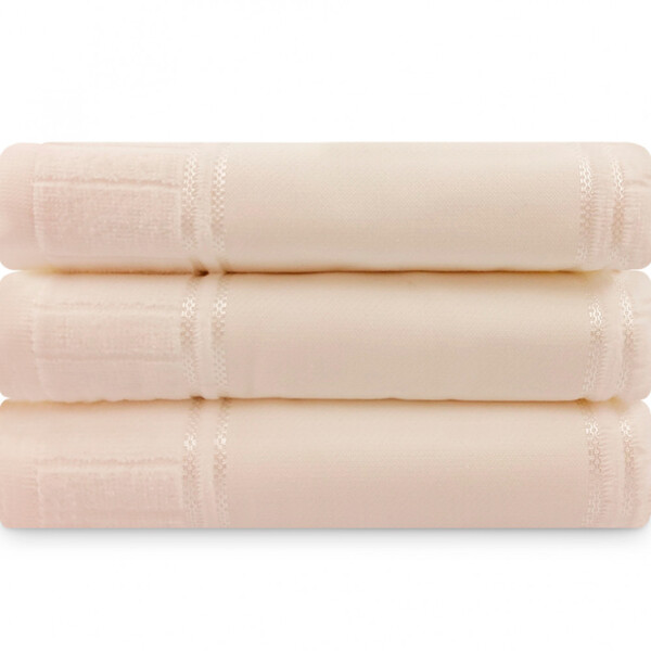 Jogo De Toalha 3 Peças Banho Aveludado Para Bordar - Artesana