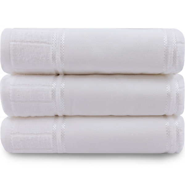 Jogo De Toalha 3 Peças Rosto Aveludado Para Bordar Artesanall