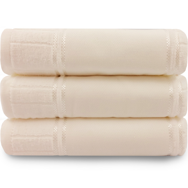 Jogo De Toalha 3 Peças Rosto Aveludado Para Bordar Artesanall