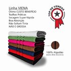 Jogo De Toalha 4 Peças Banho Rosto Tapete Piso Com Embalagem