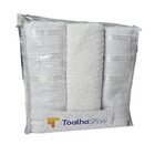 Jogo De Toalha 4 Peças Banho Rosto Tapete Piso Com Embalagem