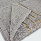 Jogo De Toalha 4 Peças Coleção Dubai 100% Algodão Cinza