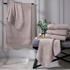 Jogo De Toalha 5 Peças Felpuda - Platine - 100% Algodão Egípc