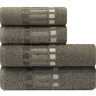 Jogo De Toalha Banho E Rosto 4 Peças Fio Penteado Bossa Camesa